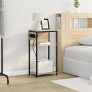 vidaXL Éjjeliszekrény sonoma tölgy 41 x 28 x 76 cm Faanyag