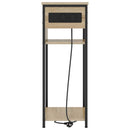 vidaXL Éjjeliszekrény sonoma tölgy 41 x 28 x 76 cm Faanyag