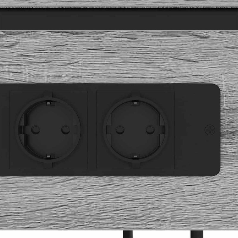 vidaXL Éjjeliszekrény Szürke sonoma 41 x 28 x 76 cm Faanyag