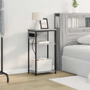 vidaXL Éjjeliszekrény Szürke sonoma 41 x 28 x 76 cm Faanyag