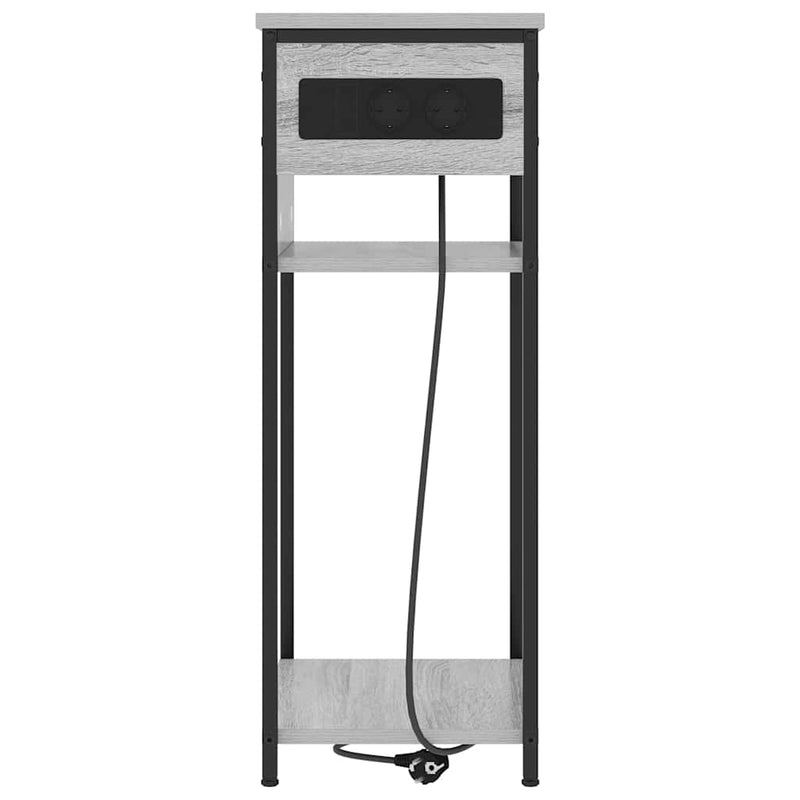 vidaXL Éjjeliszekrény Szürke sonoma 41 x 28 x 76 cm Faanyag