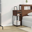 vidaXL Éjjeliszekrény barna tölgy 41 x 28 x 76 cm Faanyag