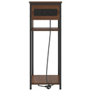 vidaXL Éjjeliszekrény barna tölgy 41 x 28 x 76 cm Faanyag