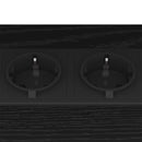 vidaXL Éjjeli asztal Musta tammi 38 x 30 x 48 cm Faanyag