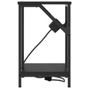 vidaXL Éjjeliszekrény 2 pcs Fekete tölgy 38 x 30 x 48 cm Faanyag