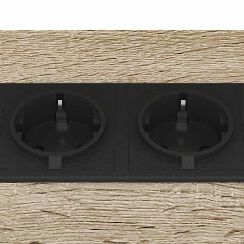 vidaXL Éjjeli asztal 2 pcs sonoma tölgy 38 x 30 x 48 cm Faanyag