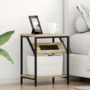 vidaXL Éjjeliszekrény 2 pcs Sonoma tölgy 38 x 30 x 48 cm Faanyag