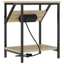vidaXL Éjjeliszekrény 2 pcs Sonoma tölgy 38 x 30 x 48 cm Faanyag