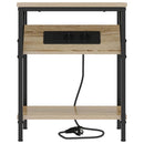 vidaXL Éjjeli asztal 2 pcs sonoma tölgy 38 x 30 x 48 cm Faanyag