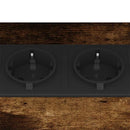 vidaXL Éjjeli asztal 2 pcs Füstölt tölgy 38 x 30 x 48 cm Faanyag