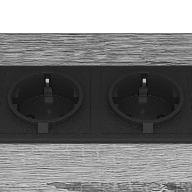 vidaXL Éjjeli asztal Szürke sonoma 38 x 30 x 48 cm Faanyag