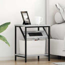 vidaXL Éjjeliszekrény 2 pcs Szürke Sonoma 38 x 30 x 48 cm Faanyag