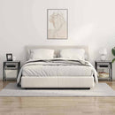 vidaXL Éjjeli asztal 2 pcs Szürke sonoma 38 x 30 x 48 cm Faanyag