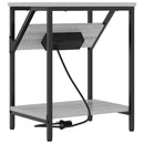 vidaXL Éjjeliszekrény 2 pcs Szürke Sonoma 38 x 30 x 48 cm Faanyag