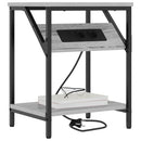 vidaXL Éjjeliszekrény 2 pcs Szürke Sonoma 38 x 30 x 48 cm Faanyag