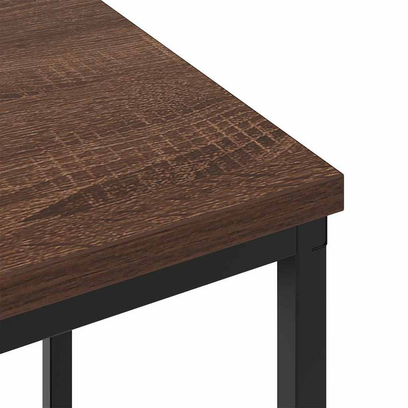 vidaXL Éjjeli asztal 2 pcs barna tölgy 38 x 30 x 48 cm Faanyag