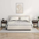 vidaXL Éjjeli asztal 2 pcs barna tölgy 38 x 30 x 48 cm Faanyag