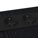 vidaXL Éjjeli asztal Musta tammi 41.5 x 26 x 60.5 cm Faanyag