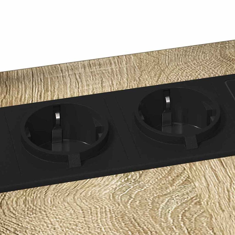 vidaXL Éjjeli asztal sonoma tölgy 41.5 x 26 x 60.5 cm Faanyag