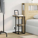 vidaXL Éjjeli asztal sonoma tölgy 41.5 x 26 x 60.5 cm Faanyag