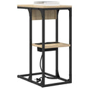 vidaXL Éjjeli asztal sonoma tölgy 41.5 x 26 x 60.5 cm Faanyag