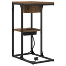 vidaXL Éjjeli asztal Füstölt tölgy 41.5 x 26 x 60.5 cm Faanyag