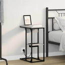 vidaXL Éjjeli asztal Szürke sonoma 41.5 x 26 x 60.5 cm Faanyag