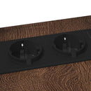 vidaXL Éjjeli asztal barna tölgy 41.5 x 26 x 60.5 cm Faanyag