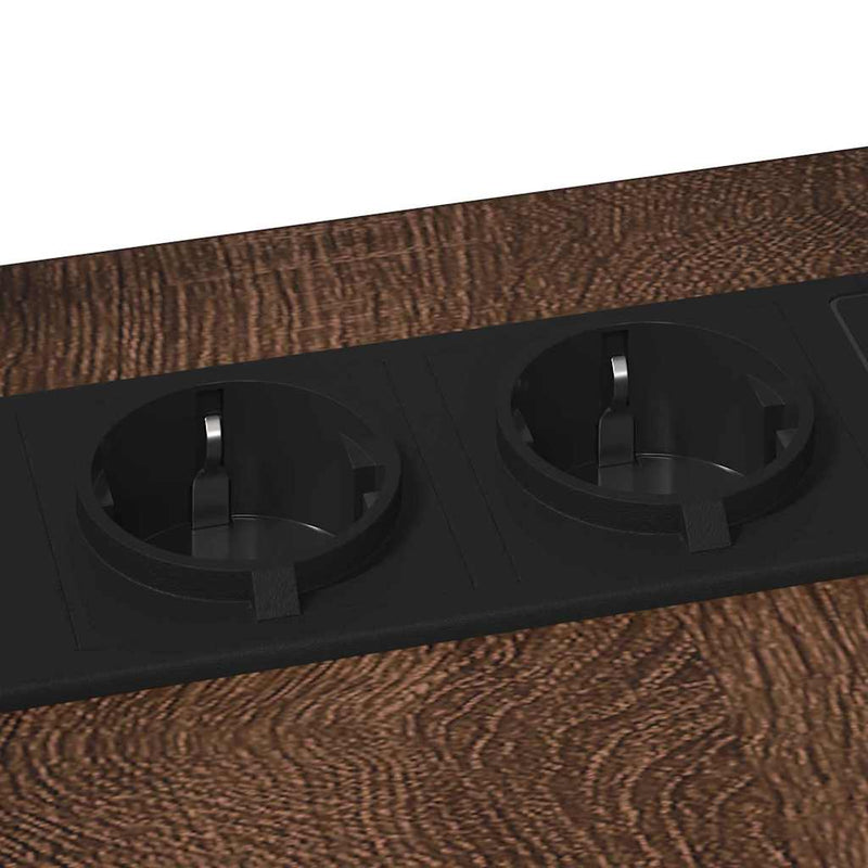 vidaXL Éjjeli asztal barna tölgy 41.5 x 26 x 60.5 cm Faanyag