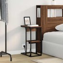 vidaXL Éjjeli asztal barna tölgy 41.5 x 26 x 60.5 cm Faanyag