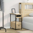 vidaXL Éjjeliszekrény fiókkal Sonoma tölgy 60 x 30 x 61 cm Faanyag