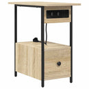 vidaXL Éjjeliszekrény fiókkal Sonoma tölgy 60 x 30 x 61 cm Faanyag