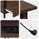 vidaXL Éjjeliszekrény fiókkal barna tölgy 60 x 30 x 61 cm Faanyag