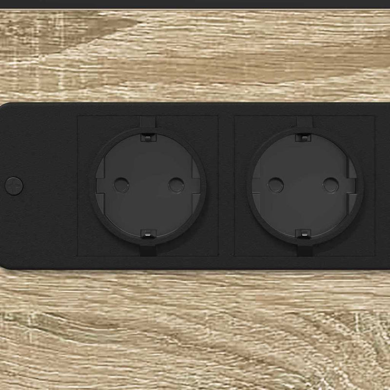 vidaXL Éjjeli asztal sonoma tölgy Faanyag