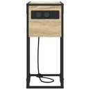 vidaXL Éjjeli asztal sonoma tölgy Faanyag