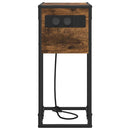 vidaXL Éjjeli asztal Füstölt tölgy Faanyag