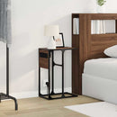 vidaXL Éjjeli asztal barna tölgy Faanyag