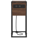 vidaXL Éjjeli asztal barna tölgy Faanyag