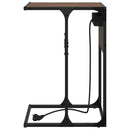 vidaXL Éjjeli asztal barna tölgy Faanyag