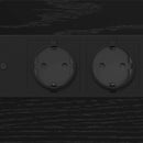 vidaXL Éjjeliszekrény fiókkal Musta tammi 41.5 x 26 x 60.5 cm Faanyag