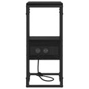 vidaXL Éjjeliszekrény fiókkal Musta tammi 41.5 x 26 x 60.5 cm Faanyag