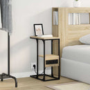 vidaXL Éjjeliszekrény fiókkal sonoma tölgy 41.5 x 26 x 60.5 cm Faanyag