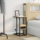 vidaXL Éjjeliszekrény fiókkal sonoma tölgy 41.5 x 26 x 60.5 cm Faanyag