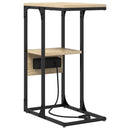 vidaXL Éjjeliszekrény fiókkal sonoma tölgy 41.5 x 26 x 60.5 cm Faanyag