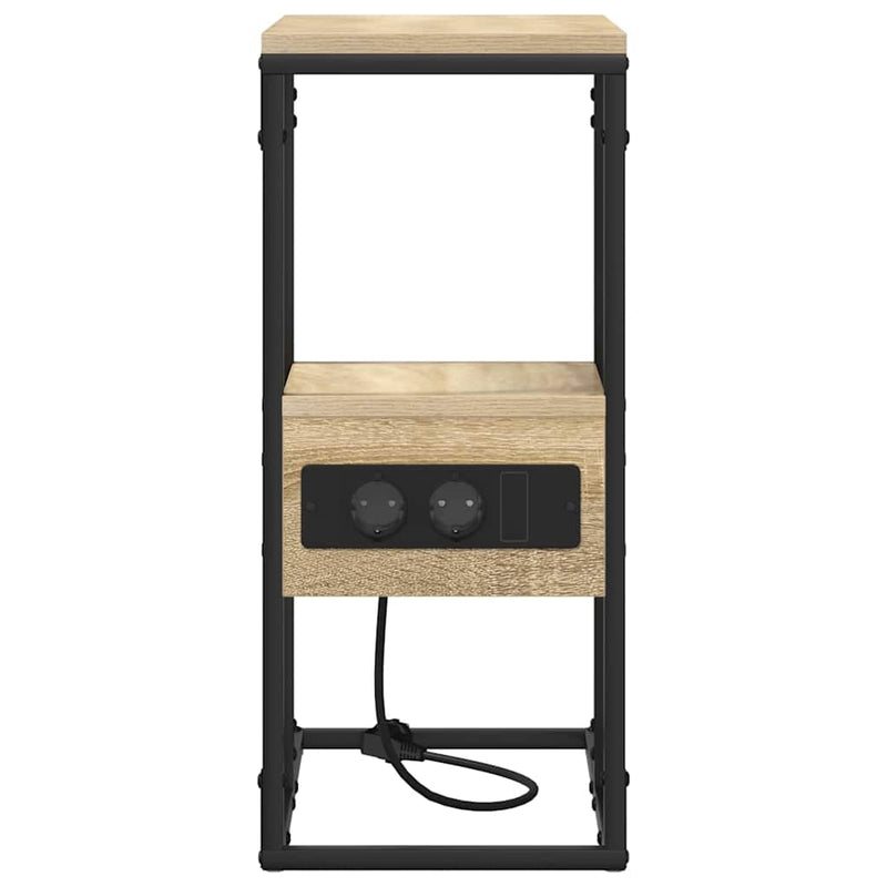 vidaXL Éjjeliszekrény fiókkal sonoma tölgy 41.5 x 26 x 60.5 cm Faanyag