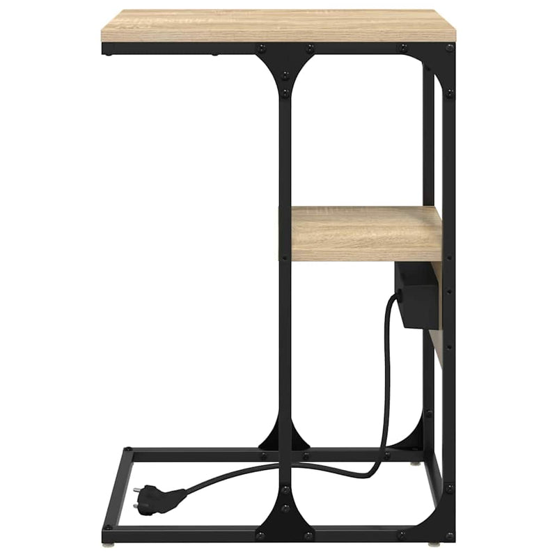 vidaXL Éjjeliszekrény fiókkal sonoma tölgy 41.5 x 26 x 60.5 cm Faanyag