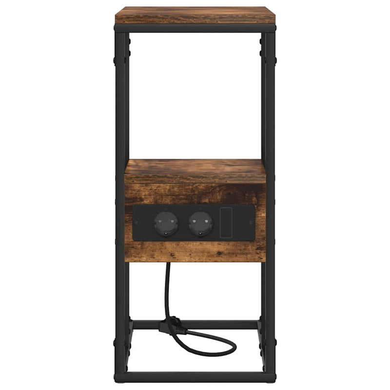 vidaXL Éjjeliszekrény Füstölt tölgy 41.5 x 26 x 60.5 cm Faanyag