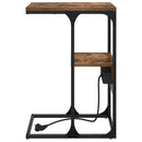 vidaXL Éjjeliszekrény Füstölt tölgy 41.5 x 26 x 60.5 cm Faanyag