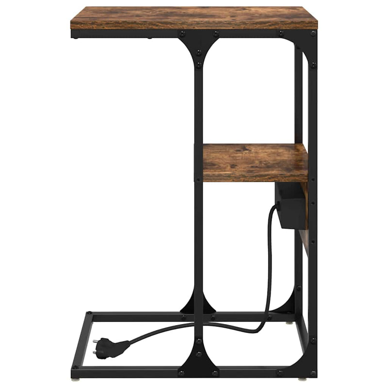 vidaXL Éjjeliszekrény Füstölt tölgy 41.5 x 26 x 60.5 cm Faanyag