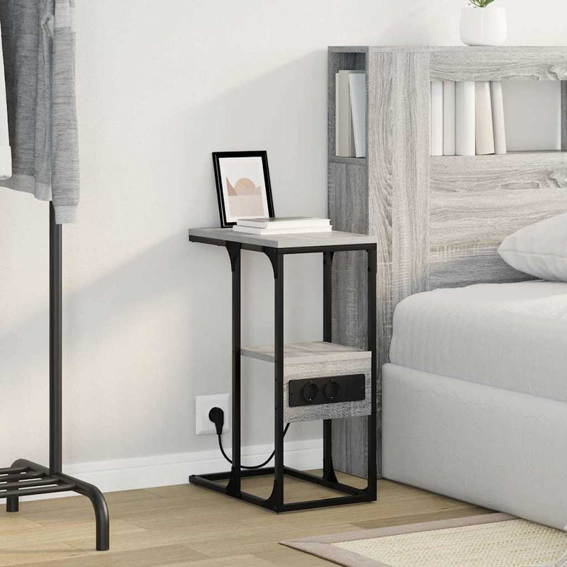 vidaXL Éjjeliszekrény Szürke sonoma 41.5 x 26 x 60.5 cm Faanyag